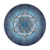 Metatrons Würfel Schneidebrett (Vorderseite)