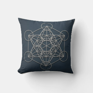 Metatrons würfelsüchtiges geometrisches Kissen