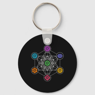 Metatronswürfel, Heilige Geometrie, Chakra, Yoga, Schlüsselanhänger