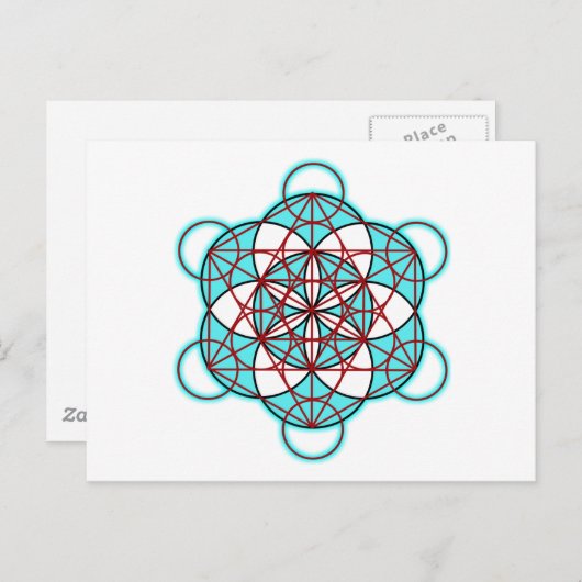 MetatronTGlow Postkarte (Vorne/Hinten)