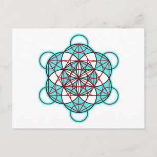 MetatronTGlow Postkarte
