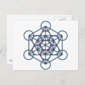 MetatronTGlow Postkarte (Vorne/Hinten)