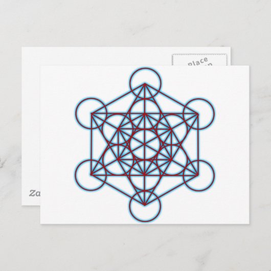 MetatronTGlow Postkarte (Vorne/Hinten)