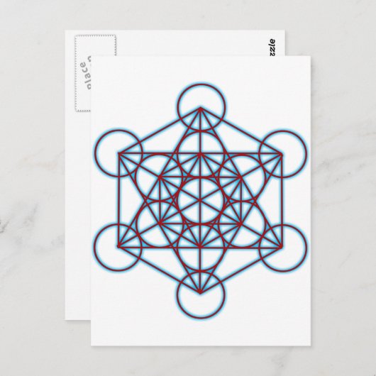 MetatronTGlow Postkarte (Vorne/Hinten)