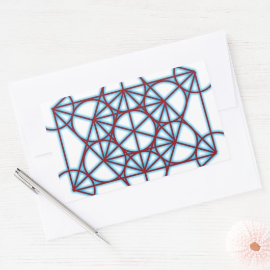 MetatronTGlow Rechteckiger Aufkleber (Umschlag)