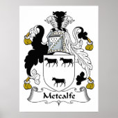 Metcalfe Familienwappen Poster (Vorne)
