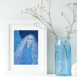 Metelitsa Snow Girl Snegurochka Weihnachtsangel Poster