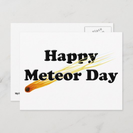 Meteor Day Postkarte (Vorne/Hinten)