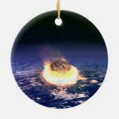 Meteor Dinosaurier End liegt in der Nähe des Desas Keramik Ornament (Hinten)