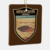 Meteor Krater Arizona Kunstvoll wandern im Val Pio Keramikornament (Rechts)