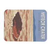 Meteor Krater Arizona Kunstvoll wandern im Val Pio Magnet (Horizontal)