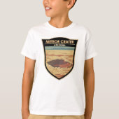 Meteor Krater Arizona Kunstvoll wandern im Val Pio T-Shirt (Vorderseite)