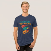 Meteor Macarons - Süßes kosmisches T-Shirt Tri-Blend Shirt (Vorderseite voll)