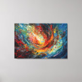 Meteor on course leinwanddruck (Vorderseite)