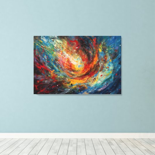 Meteor on course leinwanddruck (Insitu (Holzboden))