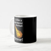 Meteor Shooting Star Fireball Meteor Kaffeetasse (Vorderseite Links)