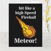 Meteor Shooting Star Fireball Meteor Karte (Gelbe Blume)