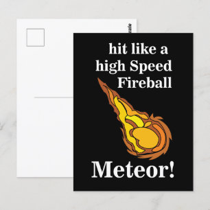 Meteor Shooting Star Fireball Meteor Postkarte