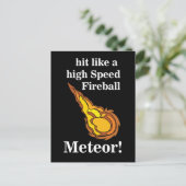 Meteor Shooting Star Fireball Meteor Postkarte (Stehend Vorderseite)