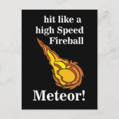 Meteor Shooting Star Fireball Meteor Postkarte (Vorderseite)