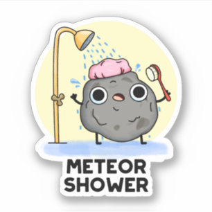 Meteor Shower Funny Science Pub Aufkleber