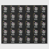 Meteor Shower Funny Science Pub Dark BG Geschenkpapier (Flach)