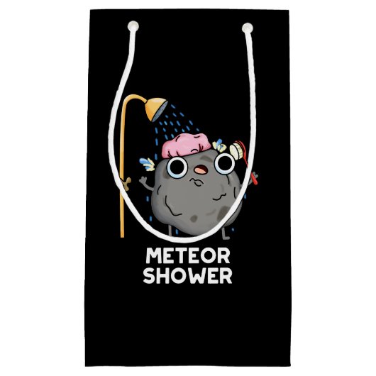 Meteor Shower Funny Science Pub Dark BG Kleine Geschenktüte (Vorderseite)