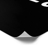 Meteor Shower Funny Science Pub Dark BG Poster (Ecke)