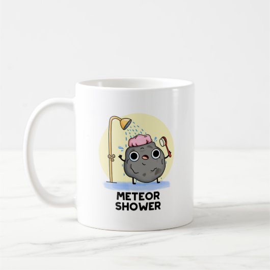 Meteor Shower Funny Science Pub Kaffeetasse (Links)