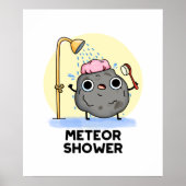 Meteor Shower Funny Science Pub Poster (Vorne)