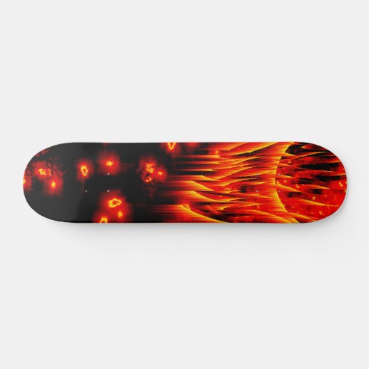Meteor u. Feuerkugelflammen-Skateboard Skateboard (Horizontal)