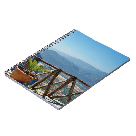 Meteora Greece Balcony Notebook Notizblock (Linke Seite)