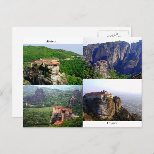 Meteora - Greece Postkarte (Vorne/Hinten)