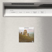 Meteora Greece Rock Mountains Travel Magnet (In Situ (Geschirrspüler))