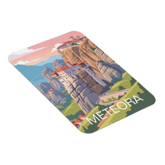 Meteora Greece Travel Magnet (Rechte Seite)