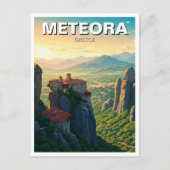 Meteora Greece Travel Postkarte (Vorderseite)