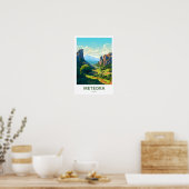 Meteora Greece Travel Print Poster (Küche)