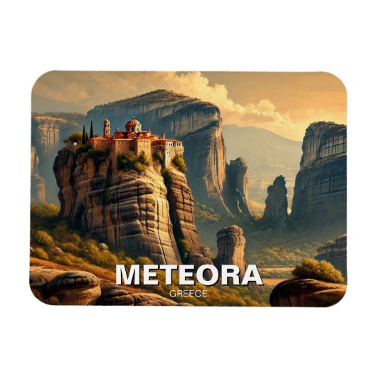 Meteora Griechenland Magnet (Horizontal)