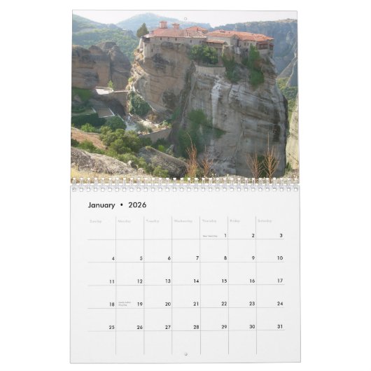 METEORA, Griechenland Mauerkalender Kalender (Jan 2026)