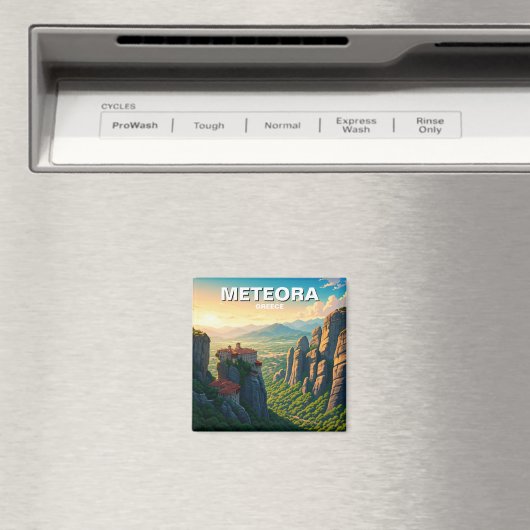 Meteora Griechenland morgens Magnet (In Situ (Geschirrspüler))
