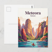 Meteora, Griechenland Postkarte (Vorne/Hinten)