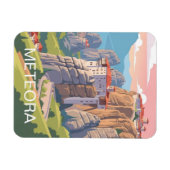 Meteora Griechenland Reise Magnet (Horizontal)