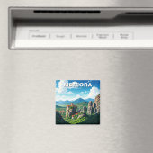 Meteora Griechenland Reise Magnet (In Situ (Geschirrspüler))