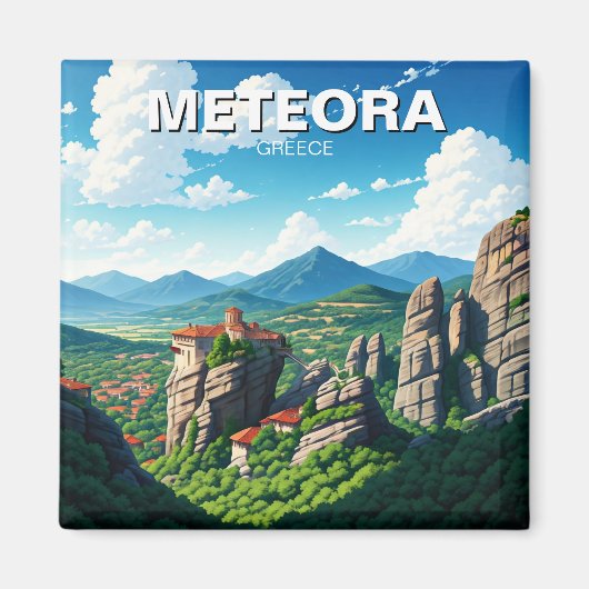 Meteora Griechenland Reise Magnet (Vorne)
