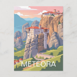 Meteora Griechenland Reise Postkarte