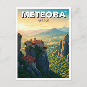 Meteora Griechenland Reise Postkarte