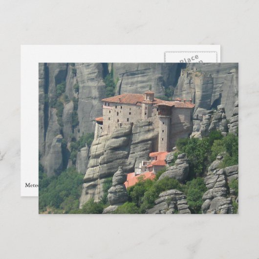 Meteora Kloster 1 Postkarte (Vorne/Hinten)