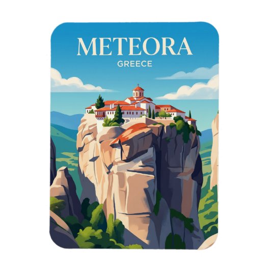 Meteora-Klöster Griechenland Magnet (Vertikal)