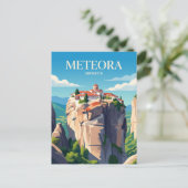Meteora-Klöster Griechenland Postkarte (Stehend Vorderseite)