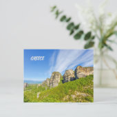 Meteora Klöster Postcard - Griechenland Reisen Postkarte (Stehend Vorderseite)